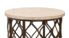 Roland End Table with Marble Top Section | Home Furniture Plus Bedding