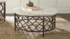 Roland Marble-Top Coffee Table Room Shot | Home Furniture Plus Bedding
