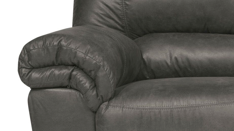 Bladen Slate Gray Sofa by Ashley Furniture, Close Up of Arm Details | Home Furniture Plus Bedding