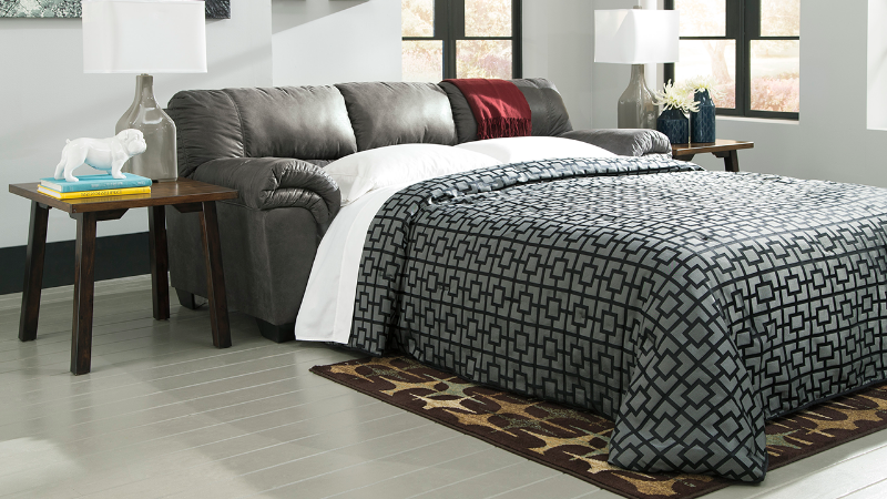 Bladen Slate Gray Sleeper Sofa by Ashley Furniture, Room Shot | Home Furniture Plus Bedding