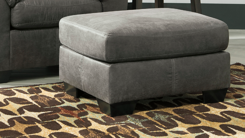 Bladen Slate Gray Ottoman by Ashley Furniture in a Room Setting | Home Furniture Plus Bedding