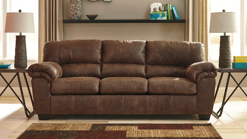 Bladen Sofa - Coffee Brown, View in Room Setting | Home Furniture Plus Bedding	