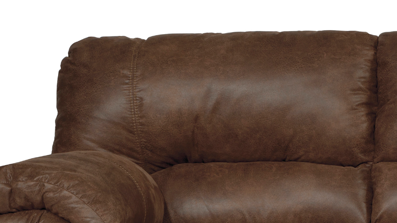 Bladen Sofa - Coffee Brown, Close Up View of Top Corner Cushion Area | Home Furniture Plus Bedding	