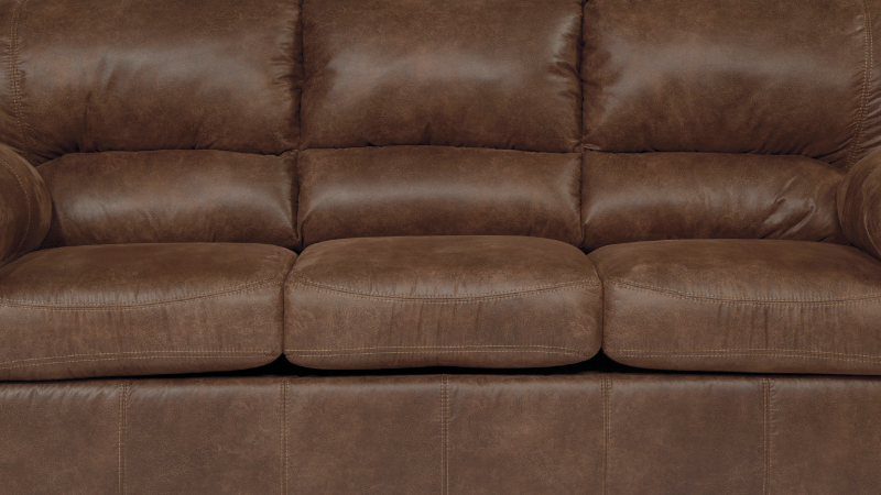Bladen Sofa - Coffee Brown, Close Up View of Center Seating Area | Home Furniture Plus Bedding	
