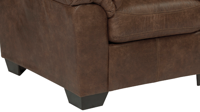 Bladen Coffee Brown Chair by Ashley Furniture, Bottom Corner with Foot | Home Furniture Plus Bedding