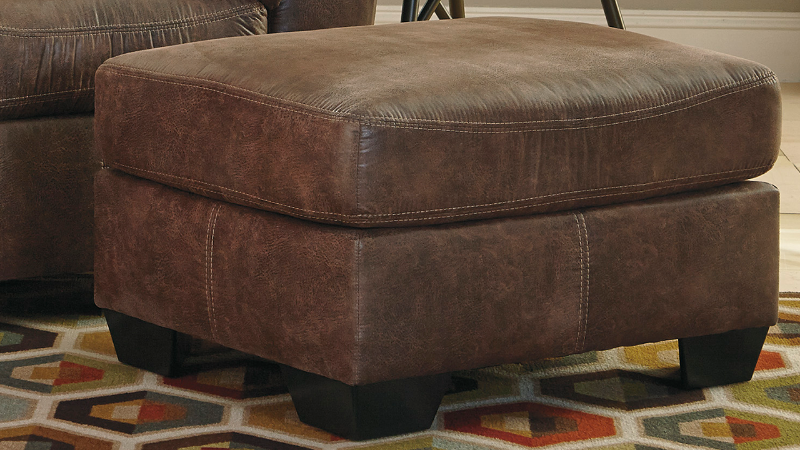 Bladen Coffee Brown Ottoman in room Setting | Home Furniture Plus Bedding