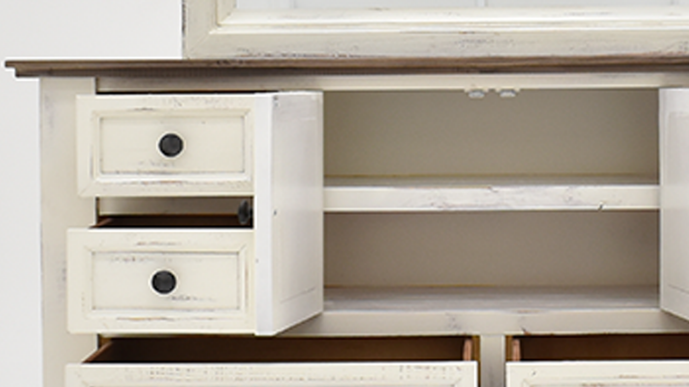 Martha Mid Section with 2 Drawers and Shelf Storage | Home Furniture Plus Bedding