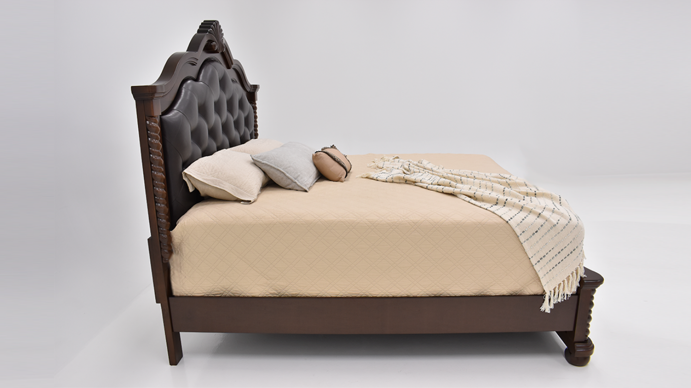 Darren King Size Bed, Side View | Home Furniture Plus Bedding	