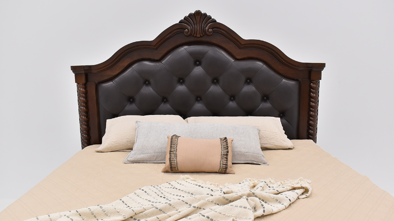 Darren Queen Size Bed, View of Headboard | Home Furniture Plus Bedding	