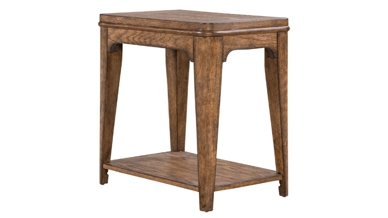 Ashford Chair Side Table with Sienna Brown Finish | Home Furniture Plus Bedding