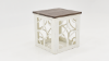 Westgate End Table, White with Gray, Slightly Angled View | Home Furniture Plus Bedding