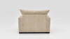 Aden Chair with Tan Upholstery and Accent Pillows, Back View | Home Furniture Plus Bedding