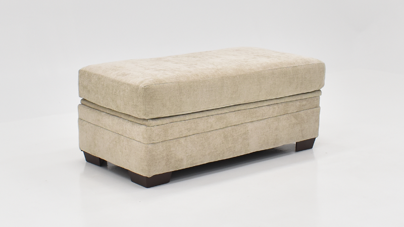 Aden Ottoman with Storage, Slightly Angled View | Home Furniture Plus Bedding	
