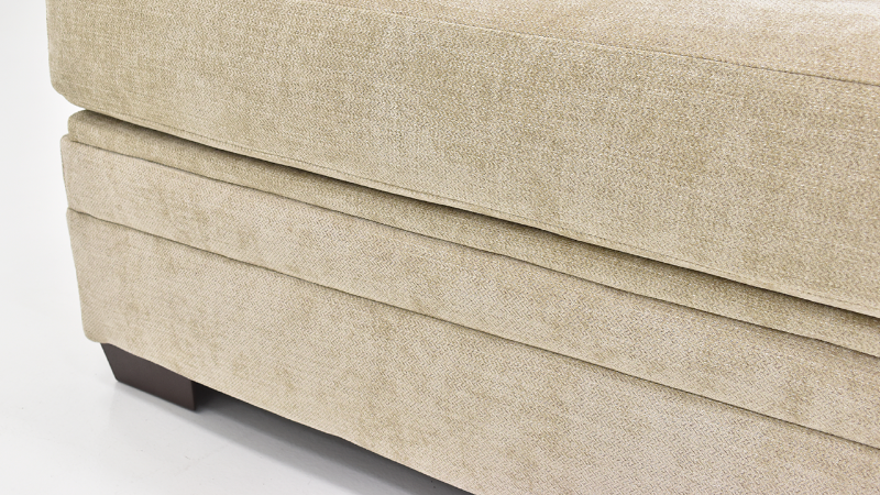 Aden Ottoman with Storage, Close Up of Side Design Details | Home Furniture Plus Bedding	
