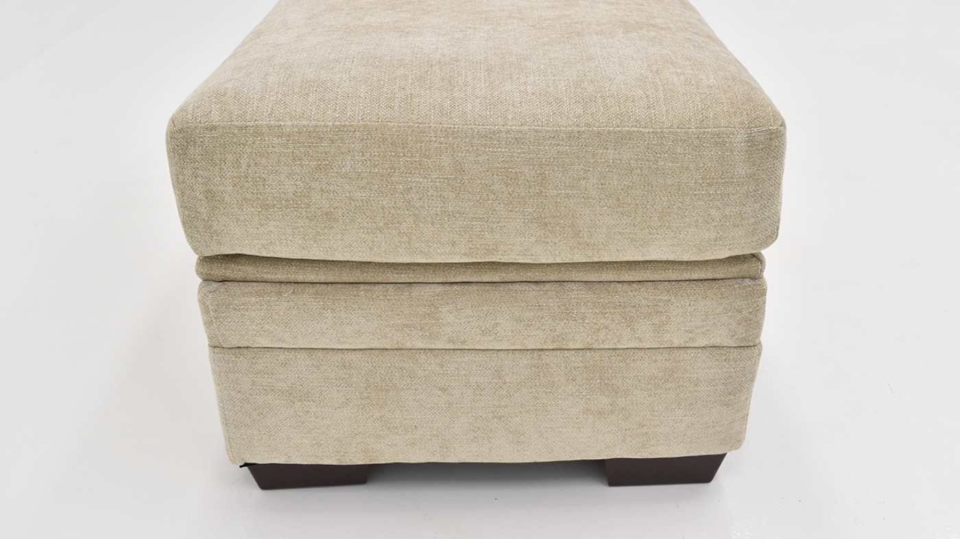 Aden Ottoman with Storage, Short Side View | Home Furniture Plus Bedding	