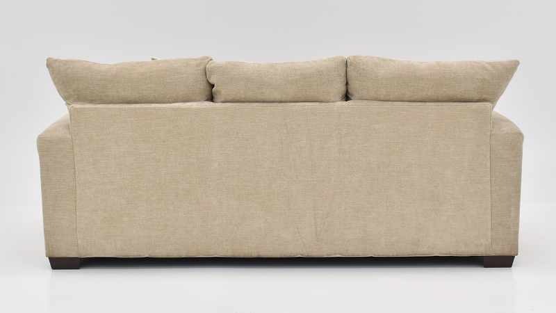 Aden Sofa with Tan Upholstery Back View | Home Furniture Plus Bedding