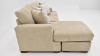 Aden Sofa with Full Chaise with Tan Upholstery, Side View with Left Chaise | Home Furniture Plus Bedding	