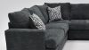Aden Sectional Side View with Accent Pillows | Home Furniture Plus Bedding