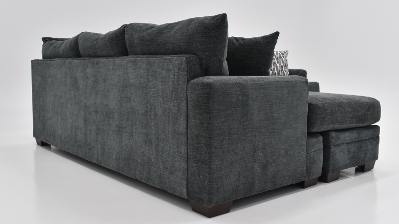 Aden Sectional View Back with Gray Upholstery | Home Furniture Plus Bedding