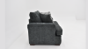 Aden Chair with Gray Upholstery and Accent Pillow, Side View  | Home Furniture Plus Bedding