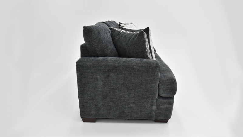 Aden Sofa with Gray Upholstery, Side View | Home Furniture Plus Bedding