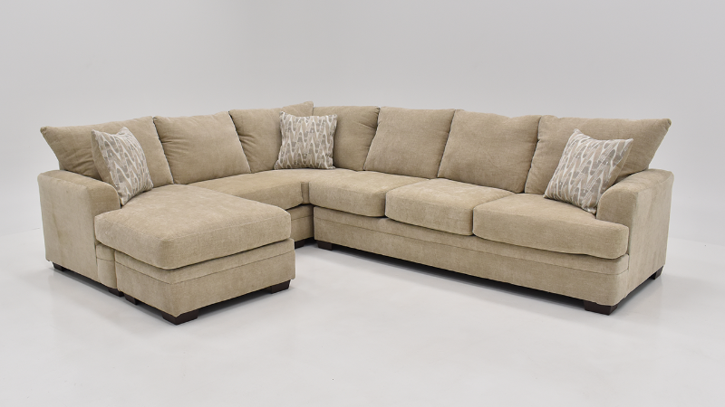 Aden Sectional Sofa with Right Chaise | Home Furniture Plus Bedding
