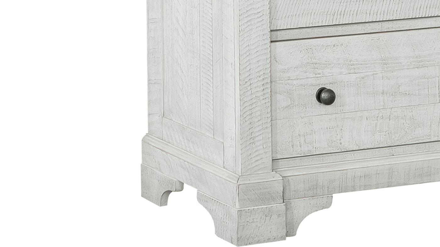 View of the Valley Ridge Dresser with Mirror in Off White with Gray by Samuel Lawrence | Home Furniture Plus Bedding