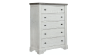 View of the Valley Ridge Chest of Drawers in Off White with Gray by Samuel Lawrence | Home Furniture Plus Bedding