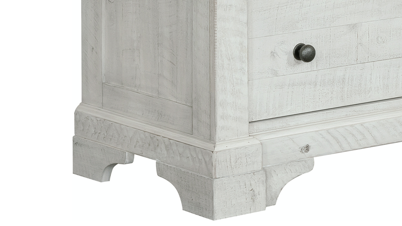 View of the Valley Ridge Chest of Drawers in Off White with Gray by Samuel Lawrence | Home Furniture Plus Bedding