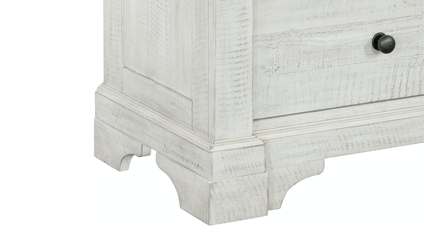 View of the Valley Ridge Nightstand in Off White with Gray by Samuel Lawrence | Home Furniture Plus Bedding