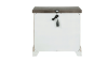 View of the Valley Ridge Nightstand in Off White with Gray by Samuel Lawrence | Home Furniture Plus Bedding