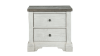 View of the Valley Ridge King Size Bedroom Set  in Off White with Gray by Samuel Lawrence | Home Furniture Plus Bedding