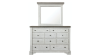 View of the Valley Ridge King Size Bedroom Set  in Off White with Gray by Samuel Lawrence | Home Furniture Plus Bedding