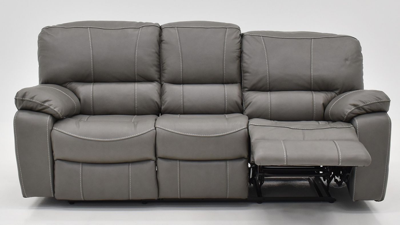 Front Reclined View of the Legend POWER Dual Reclining Sofa in Gray by Man Wah | Home Furniture Plus Bedding