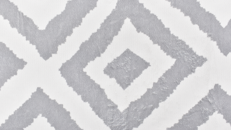 Tweed Accent Pillow Fabric Swatch with White Background and Gray Geometric Design | Home Furniture Plus Bedding	