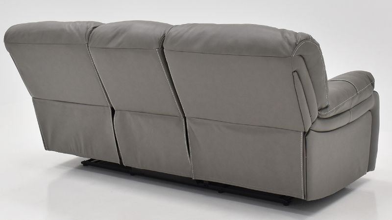 Rear View of the Legend POWER Dual Reclining Sofa in Gray by Man Wah | Home Furniture Plus Bedding