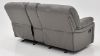 Rear View of the Legend Dual Reclining Glider Loveseat in Gray by Man Wah | Home Furniture Plus Bedding