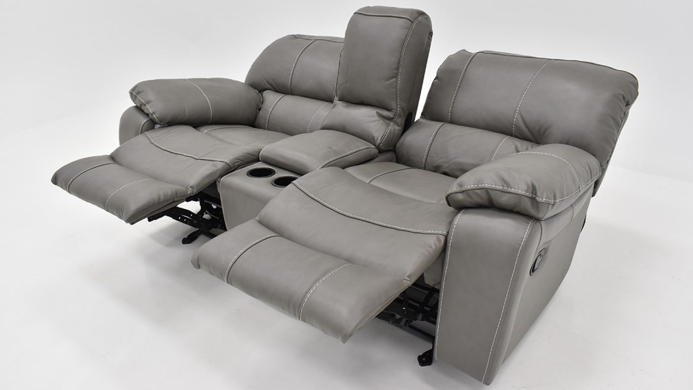 Loveseat  View of the Legend Reclining Sofa Set in Gray by Man Wah | Home Furniture Plus Bedding