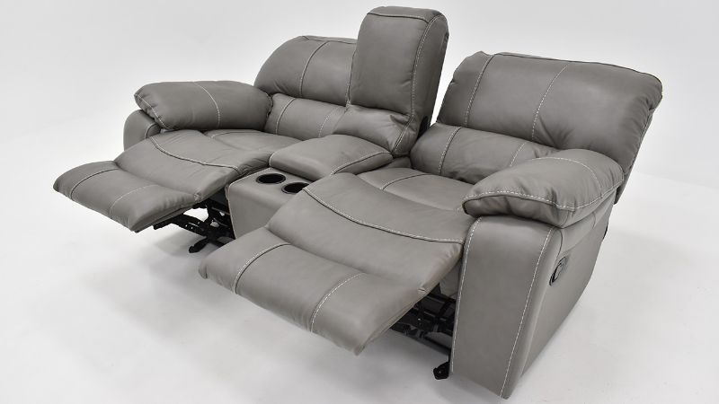 Loveseat View of the Legend Reclining Sofa Set in Gray by Man Wah | Home Furniture Plus Bedding
