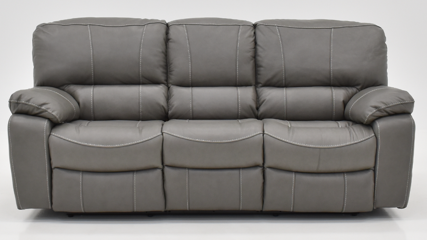 Sofa View of the Legend Reclining Sofa Set in Gray by Man Wah | Home Furniture Plus Bedding