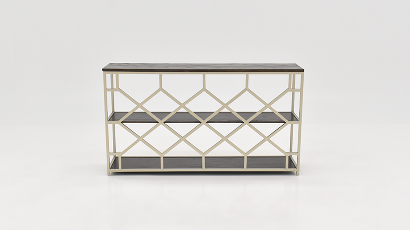 Toro Console with Open Shelves, Front Facing | Home Furniture Plus Bedding