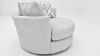 Side View of the Tweed Swivel Chair in Gray by Albany Industries | Home Furniture Plus Bedding