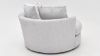 Rear View of the Tweed Swivel Chair in Gray by Albany Industries | Home Furniture Plus Bedding