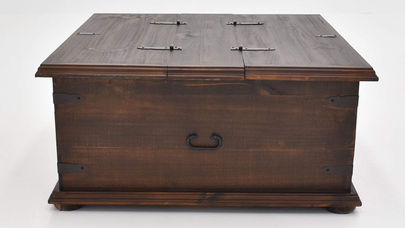 View of the Arcon Storage Trunk in Walnut Brown by Vintage Furniture | Home Furniture Plus Bedding