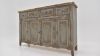 View of the Lexie 4 Door Console in Two Tone Brown by Vintage Furniture | Home Furniture Plus Bedding