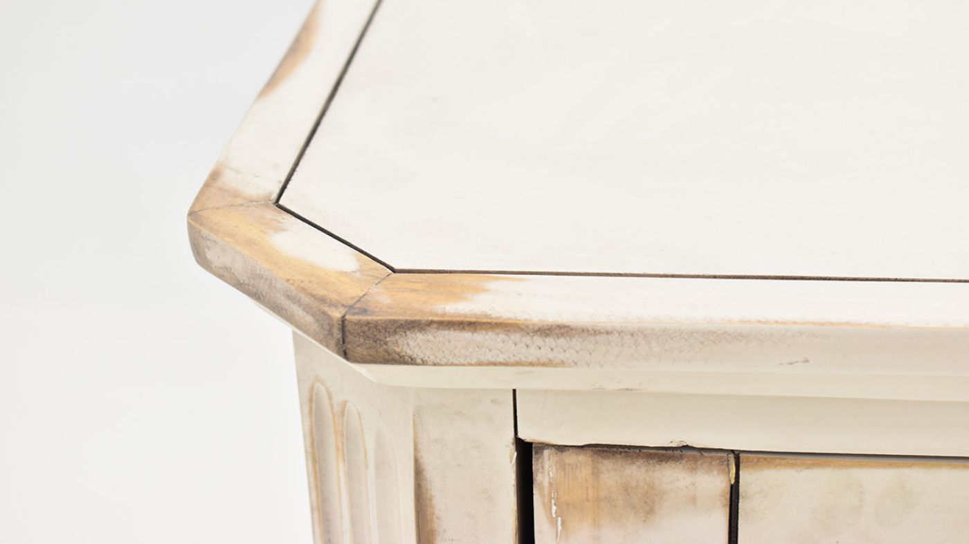 View of the Baleigh 2 Door Console in Off White by Vintage Furniture | Home Furniture Plus Bedding
