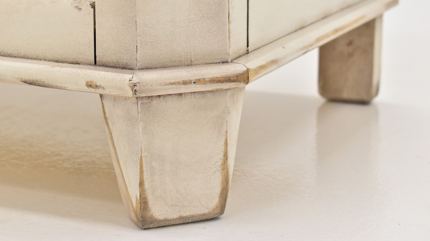 View of the Baleigh 2 Door Console in Off White by Vintage Furniture | Home Furniture Plus Bedding