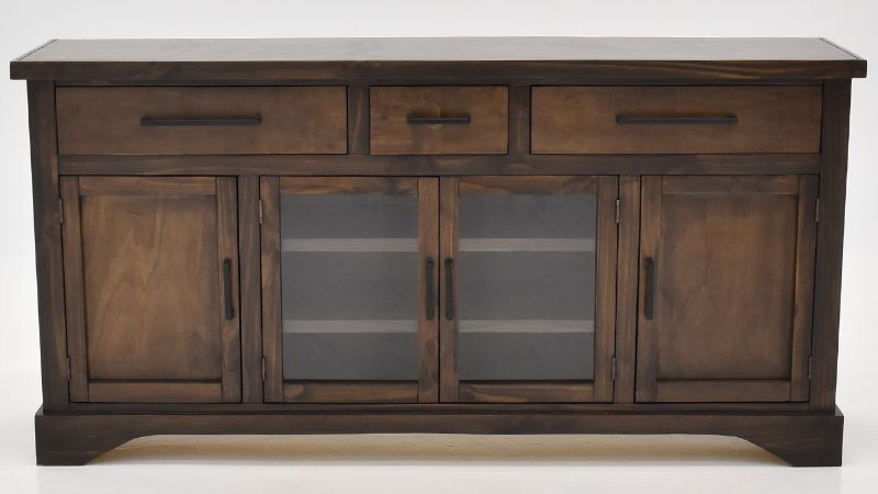 View of the Hadley 72" TV Console in Mahogany by Vintage Furniture | Home Furniture Plus Bedding