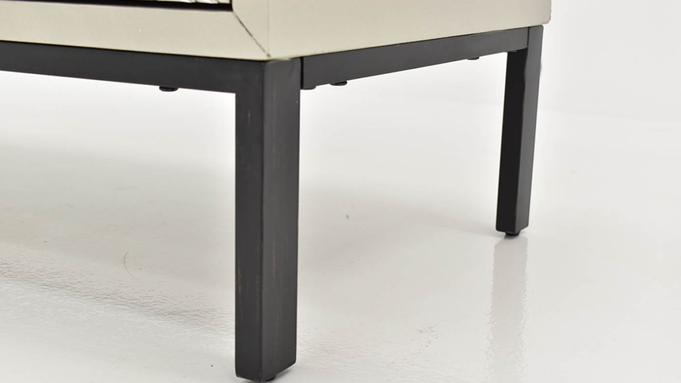 View of the Tumbling Block 2 Drawer Accent Cabinet in Silver and Black by Coast to Coast | Home Furniture Plus Bedding