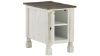View of the Havalance Chairside End Table in Off White  by Ashley | Home Furniture Plus Bedding